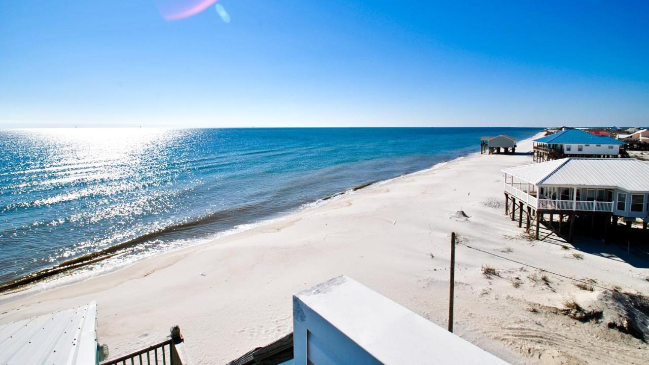 Strand Castle - Gulf Front! An Ideal Layout With Game Room, Small Private Pool, And Roof Top Crow'S Nest! Home Дофин-Айленд Экстерьер фото