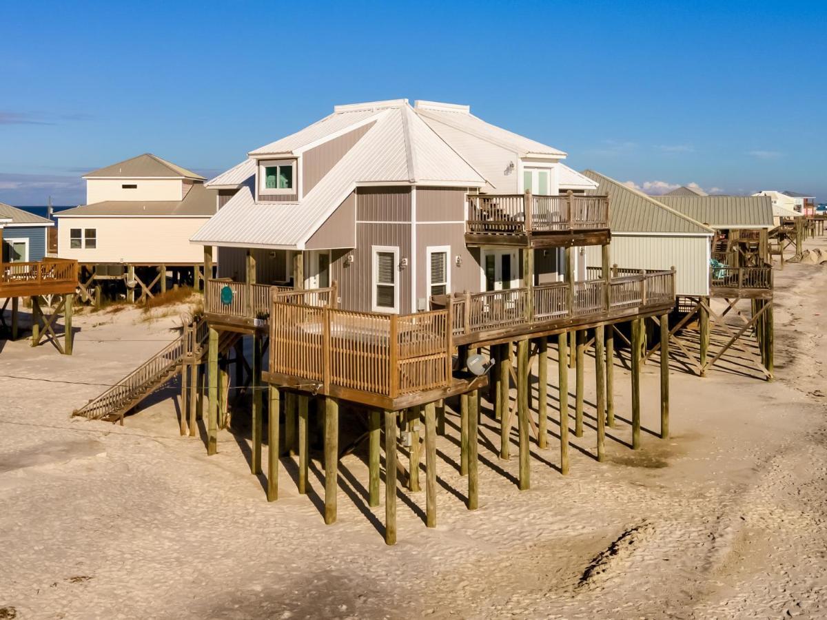 Strand Castle - Gulf Front! An Ideal Layout With Game Room, Small Private Pool, And Roof Top Crow'S Nest! Home Дофин-Айленд Экстерьер фото